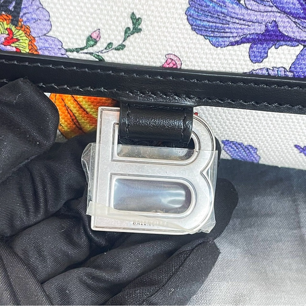 Balenciaga Floral Print Top Handle & Crossbody Bag - Picture 9 of 12